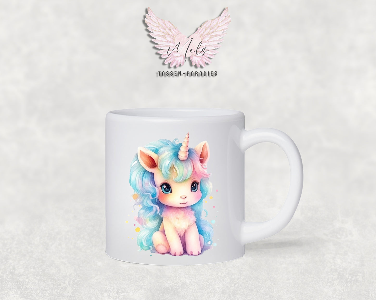 Personalisierte Kinder Tasse Einhorn 3 - mit und ohne Name