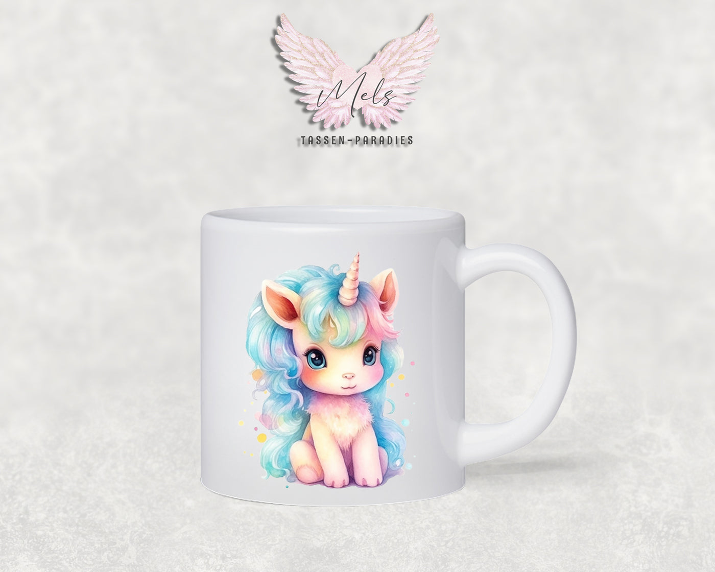 Personalisierte Kinder Tasse Einhorn 3 - mit und ohne Name