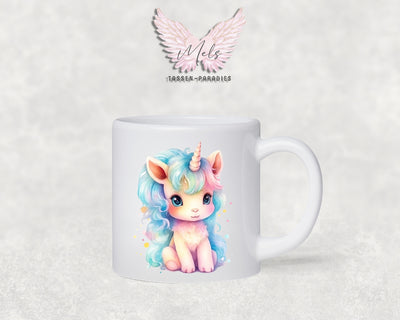 Personalisierte Kinder Tasse Einhorn 3 - mit und ohne Name