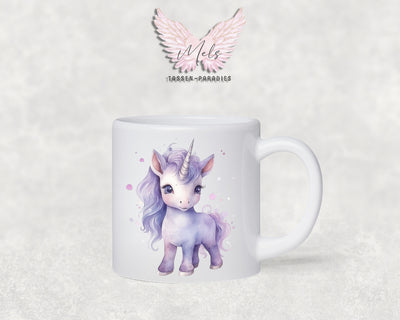 Personalisierte Kinder Tasse Einhorn 4 - mit und ohne Name