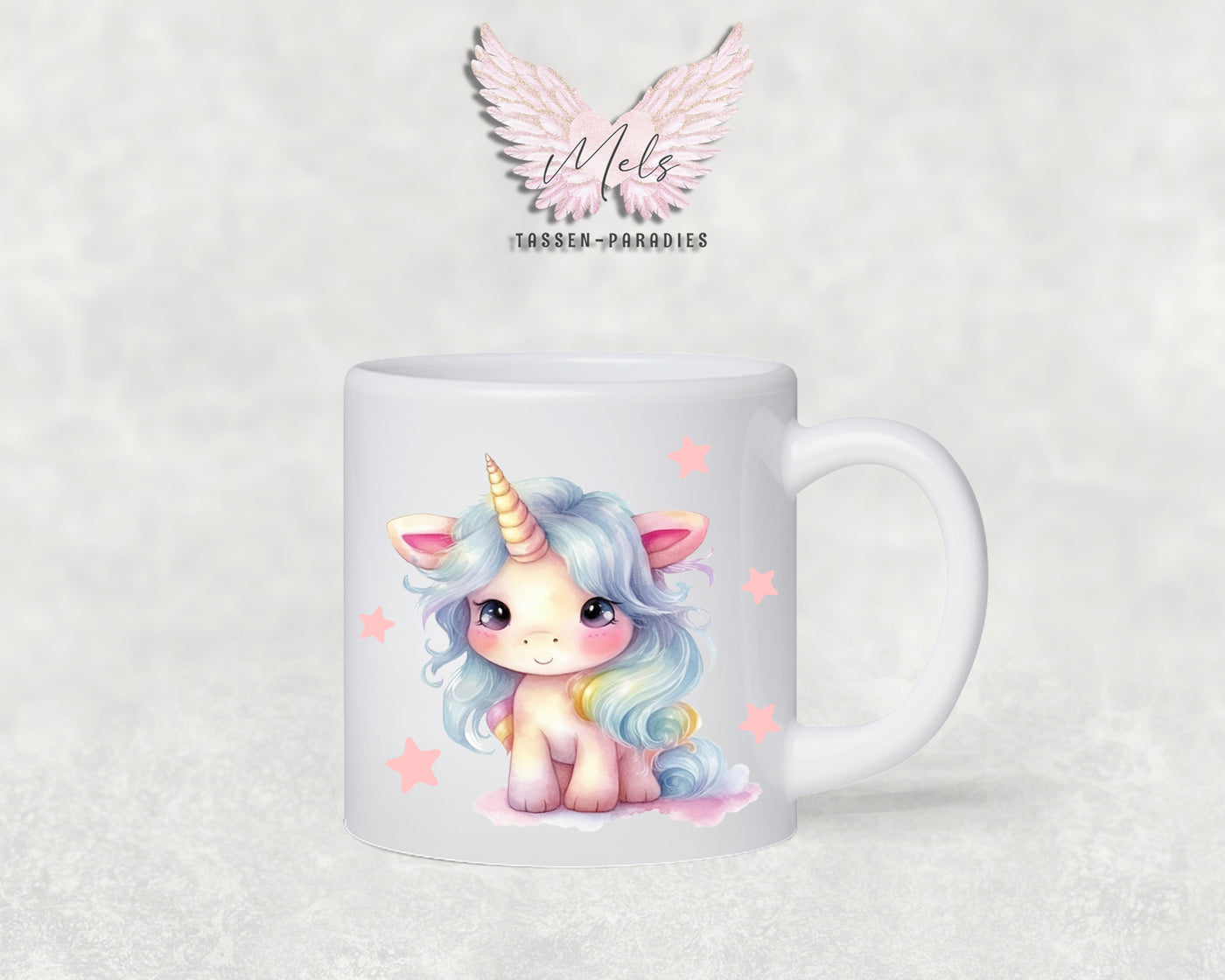 Personalisierte Kinder Tasse Einhorn 5 - mit und ohne Name