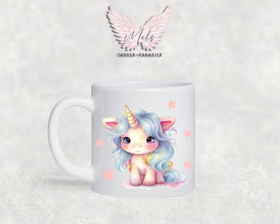 Personalisierte Kinder Tasse Einhorn 5 - mit und ohne Name