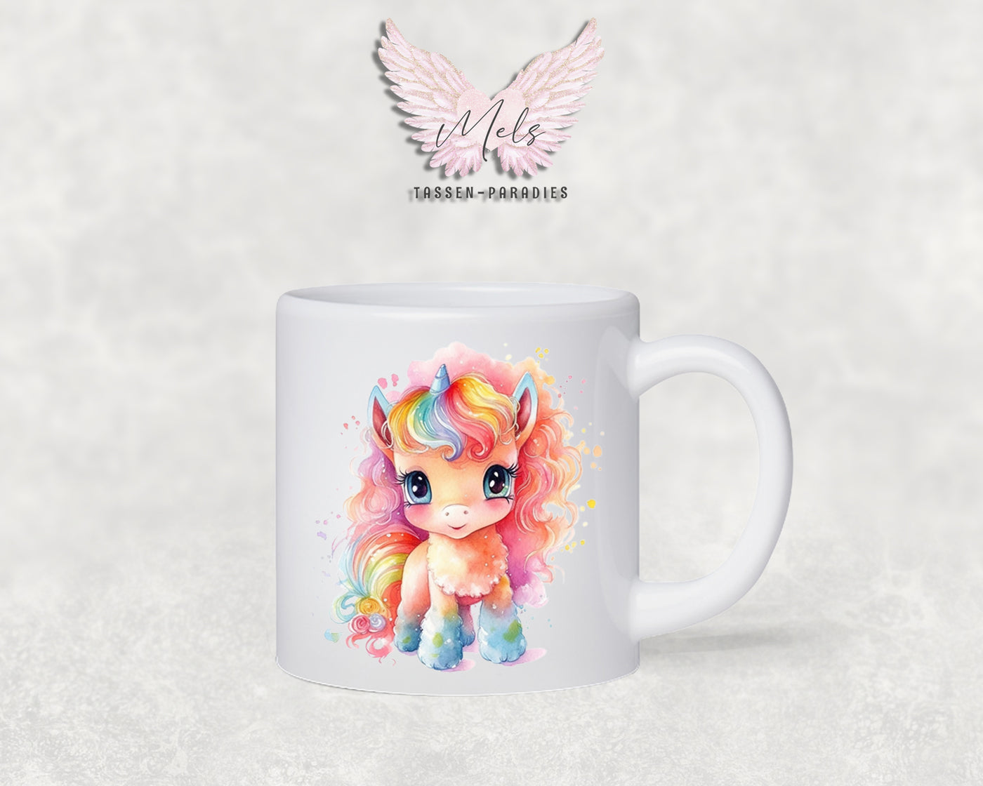 Personalisierte Kinder Tasse Einhorn 6 - mit und ohne Name
