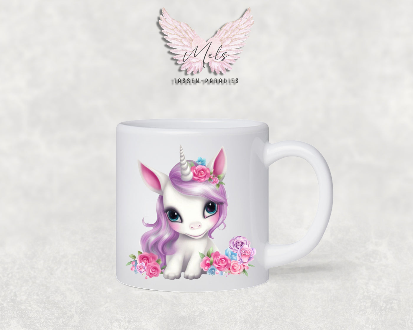 Personalisierte Kinder Tasse Einhorn 7 - mit und ohne Name