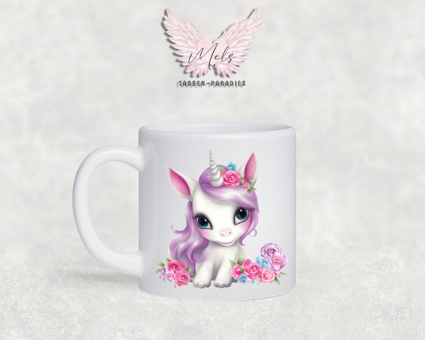Personalisierte Kinder Tasse Einhorn 7 - mit und ohne Name
