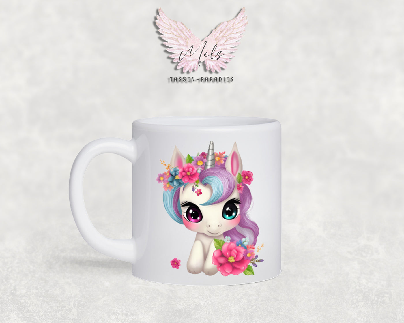 Personalisierte Kinder Tasse Einhorn 9 - mit und ohne Name
