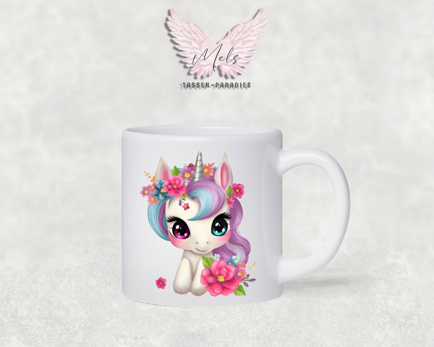 Personalisierte Kinder Tasse Einhorn 9 - mit und ohne Name