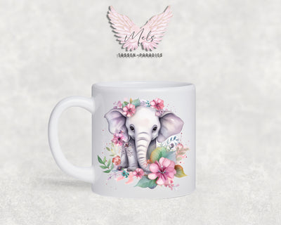 Personalisierte Kinder Tasse Elefant 2 - mit und ohne Name