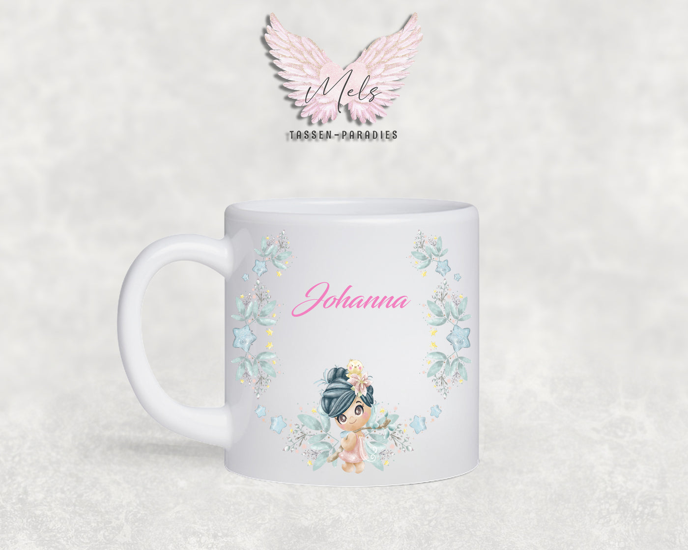Personalisierte Kinder Tasse Fee 1 - mit Name