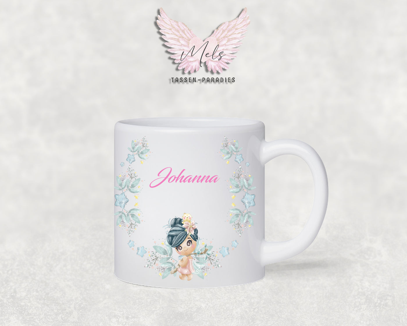 Personalisierte Kinder Tasse Fee 1 - mit Name