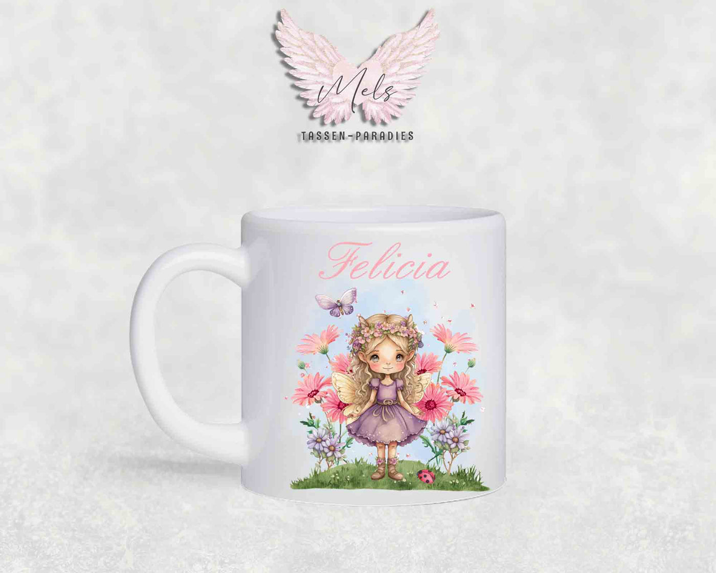 Personalisierte Kinder Tasse Fee 3 - mit und ohne Name