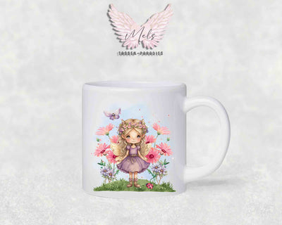 Personalisierte Kinder Tasse Fee 3 - mit und ohne Name