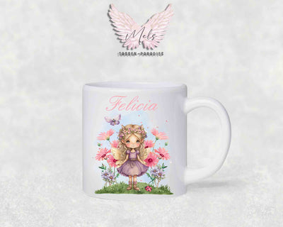 Personalisierte Kinder Tasse Fee 3 - mit und ohne Name