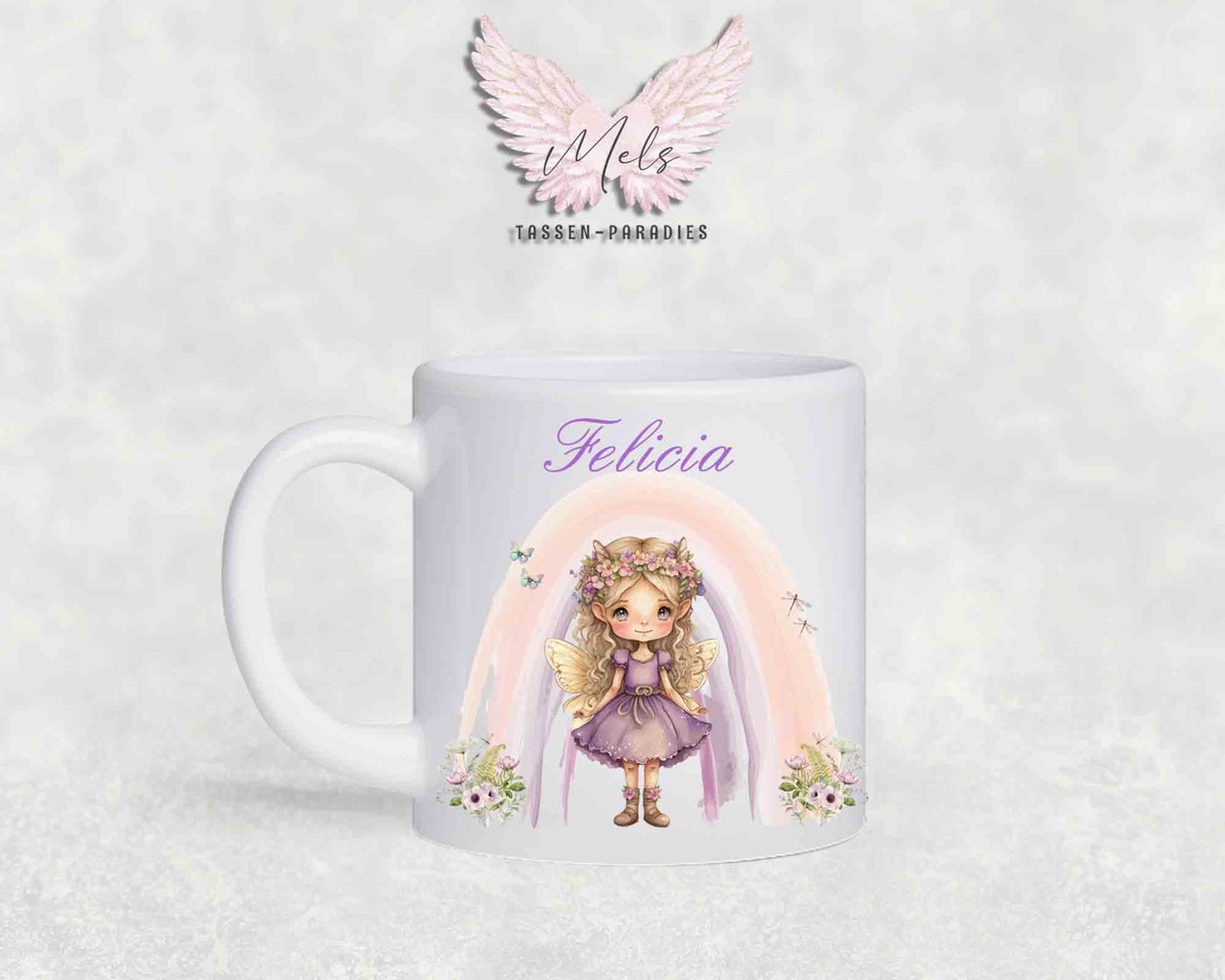 Personalisierte Kinder Tasse Fee 4 - mit und ohne Name