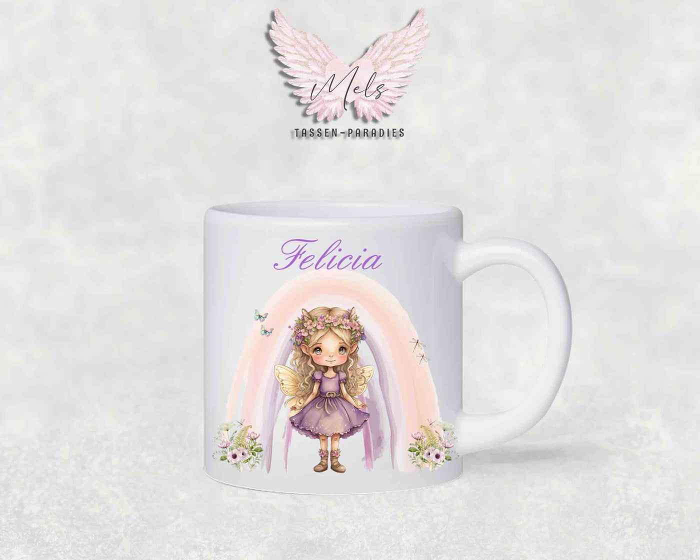 Personalisierte Kinder Tasse Fee 4 - mit und ohne Name