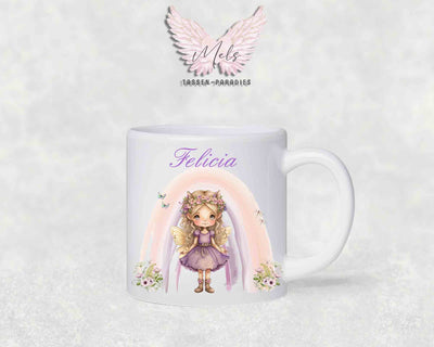 Personalisierte Kinder Tasse Fee 4 - mit und ohne Name