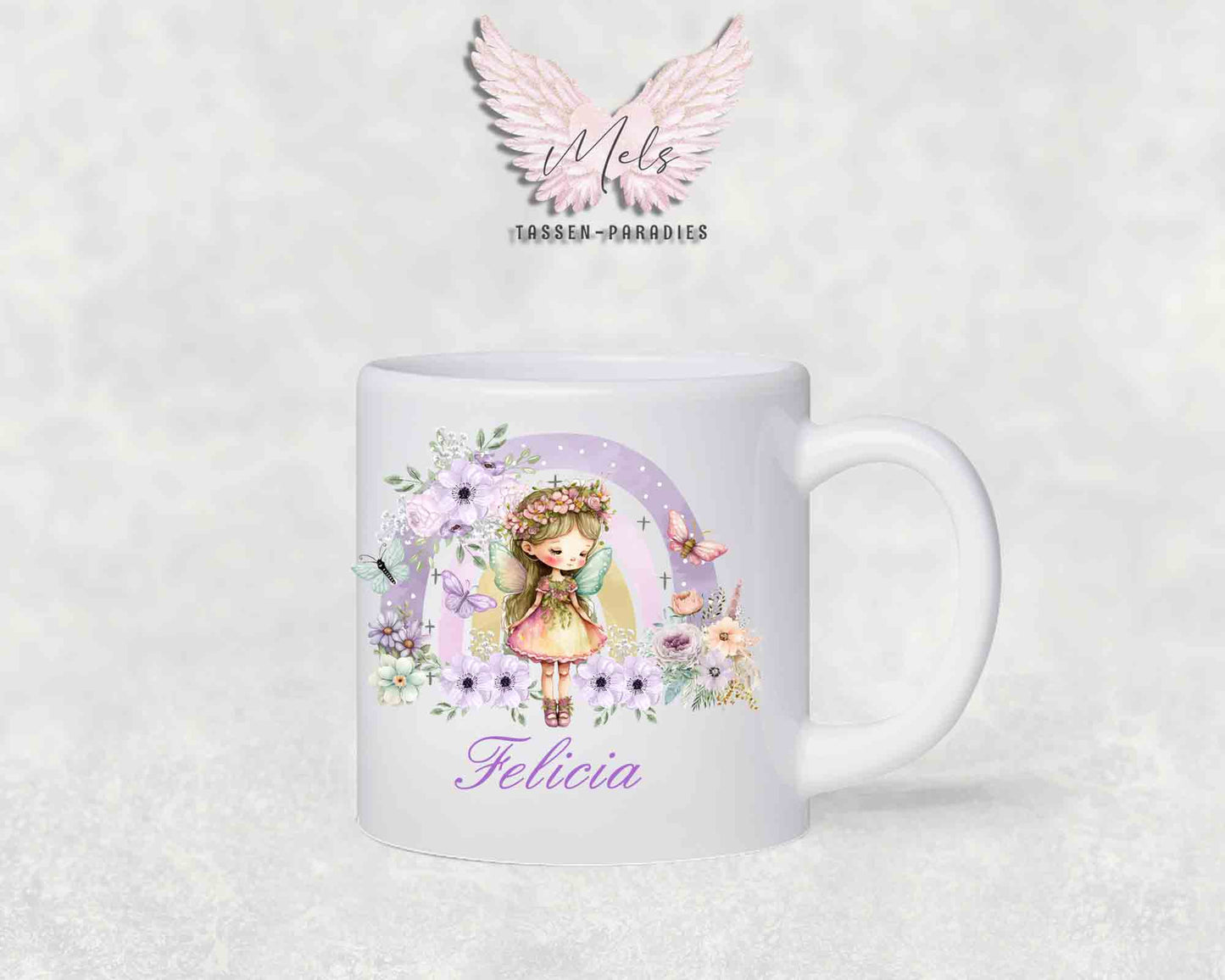 Personalisierte Kinder Tasse Fee 5 - mit und ohne Name