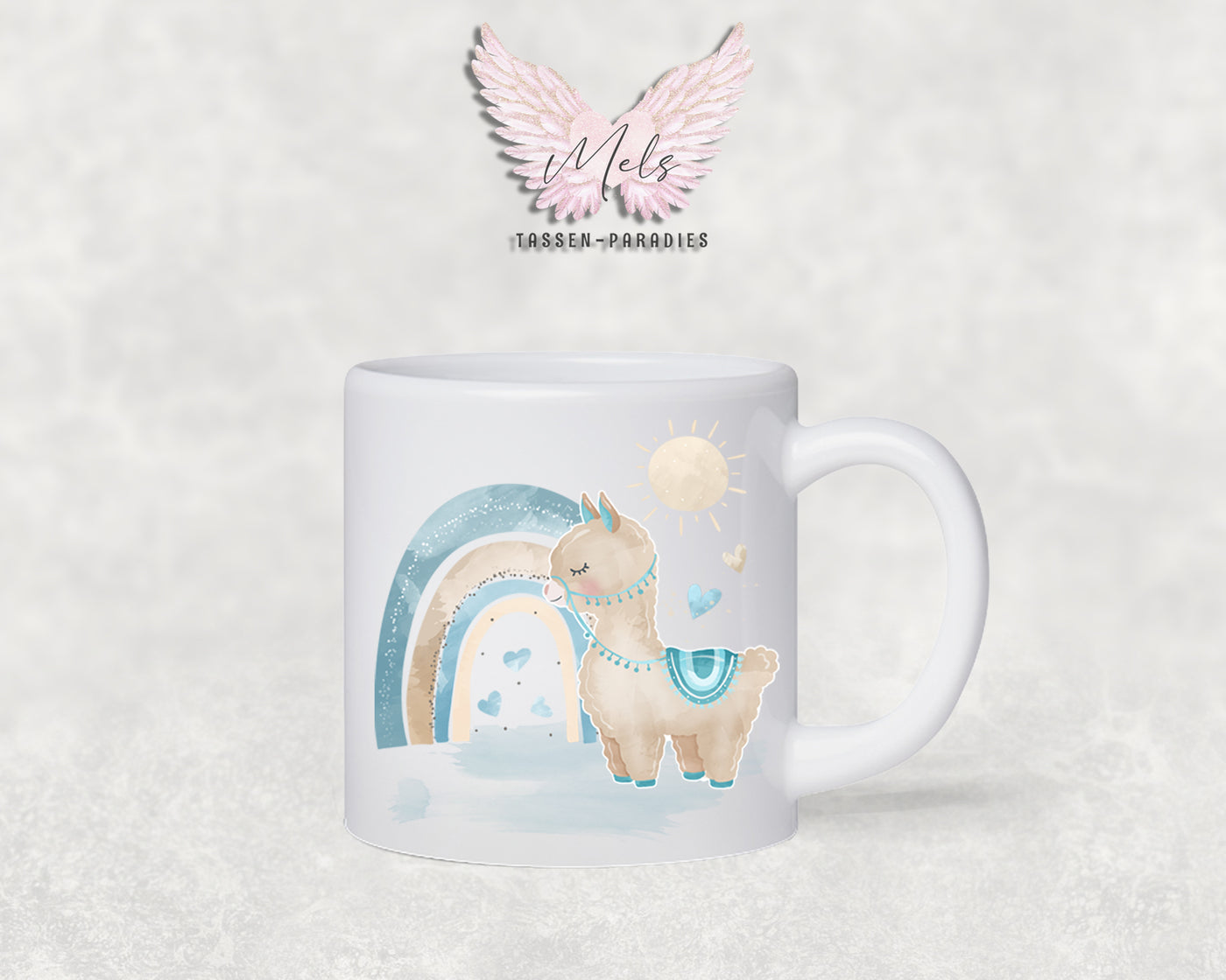 Personalisierte Kinder Tasse Lama 2 - mit und ohne Name