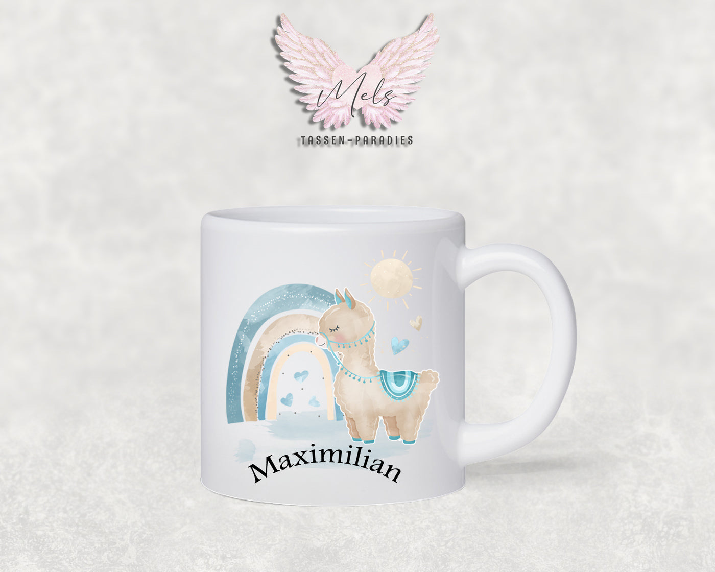 Personalisierte Kinder Tasse Lama 2 - mit und ohne Name