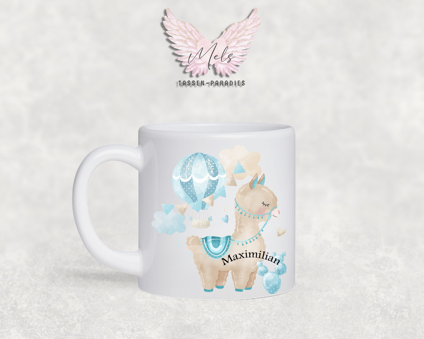 Personalisierte Kinder Tasse Lama 3 - mit und ohne Name