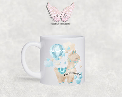 Personalisierte Kinder Tasse Lama 3 - mit und ohne Name