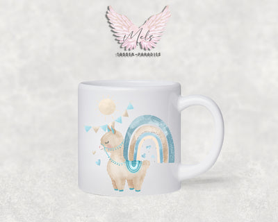 Personalisierte Kinder Tasse Lama 4 - mit und ohne Name