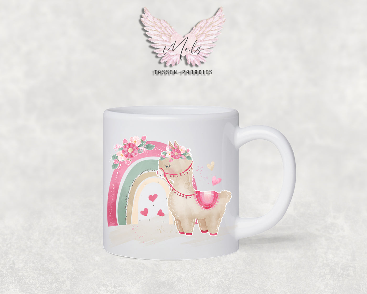Personalisierte Kinder Tasse Lama 5 - mit und ohne Name