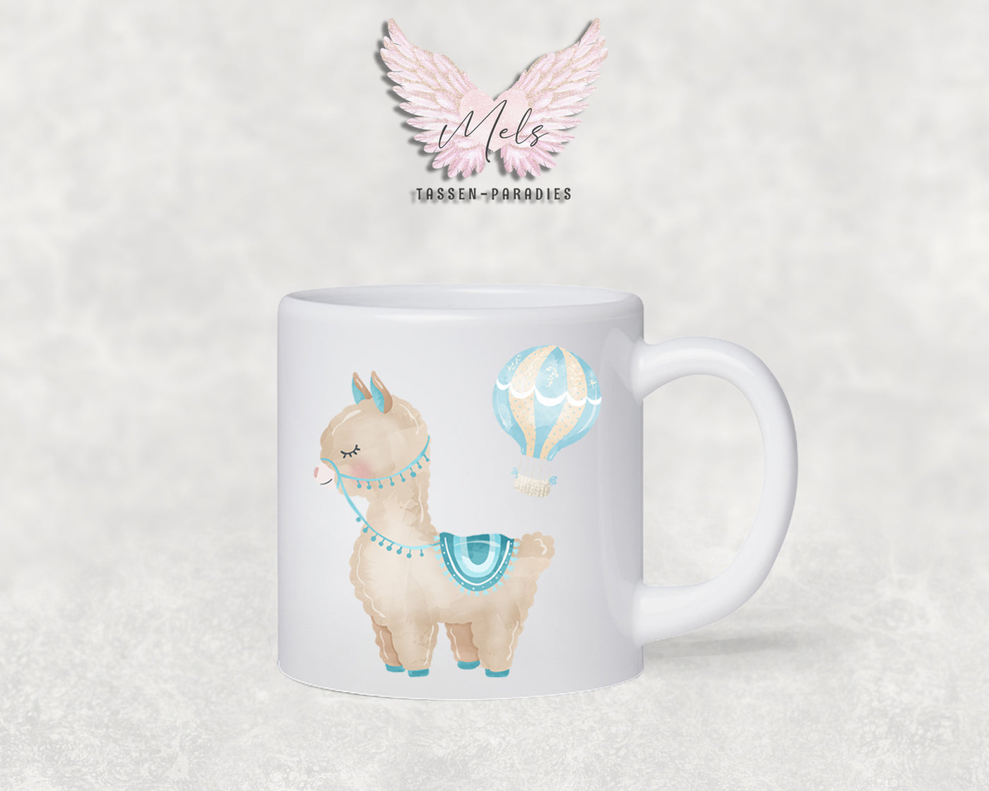 Personalisierte Kinder Tasse Lama 1 - mit und ohne Name