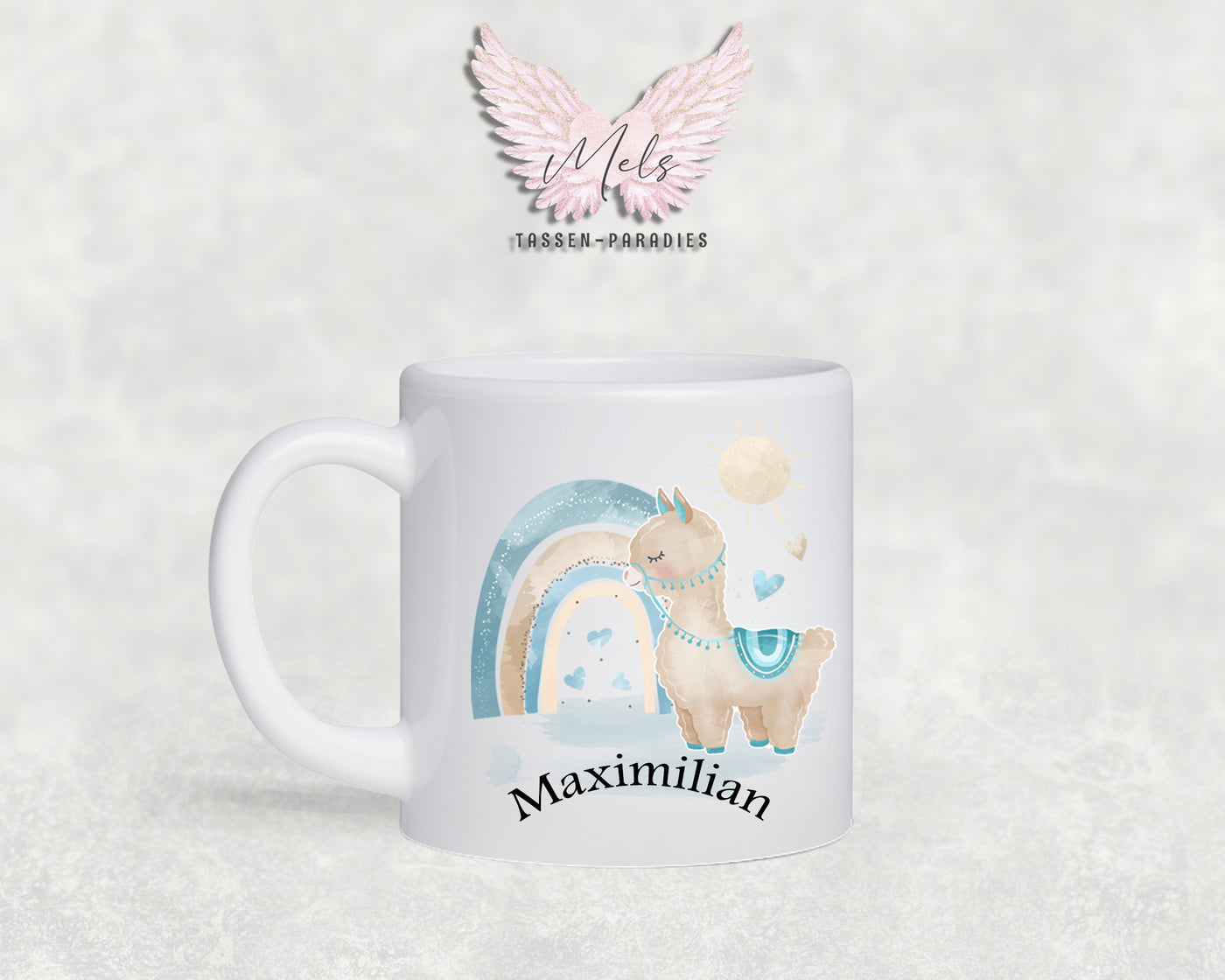 Personalisierte Kinder Tasse Lama 2 - mit und ohne Name