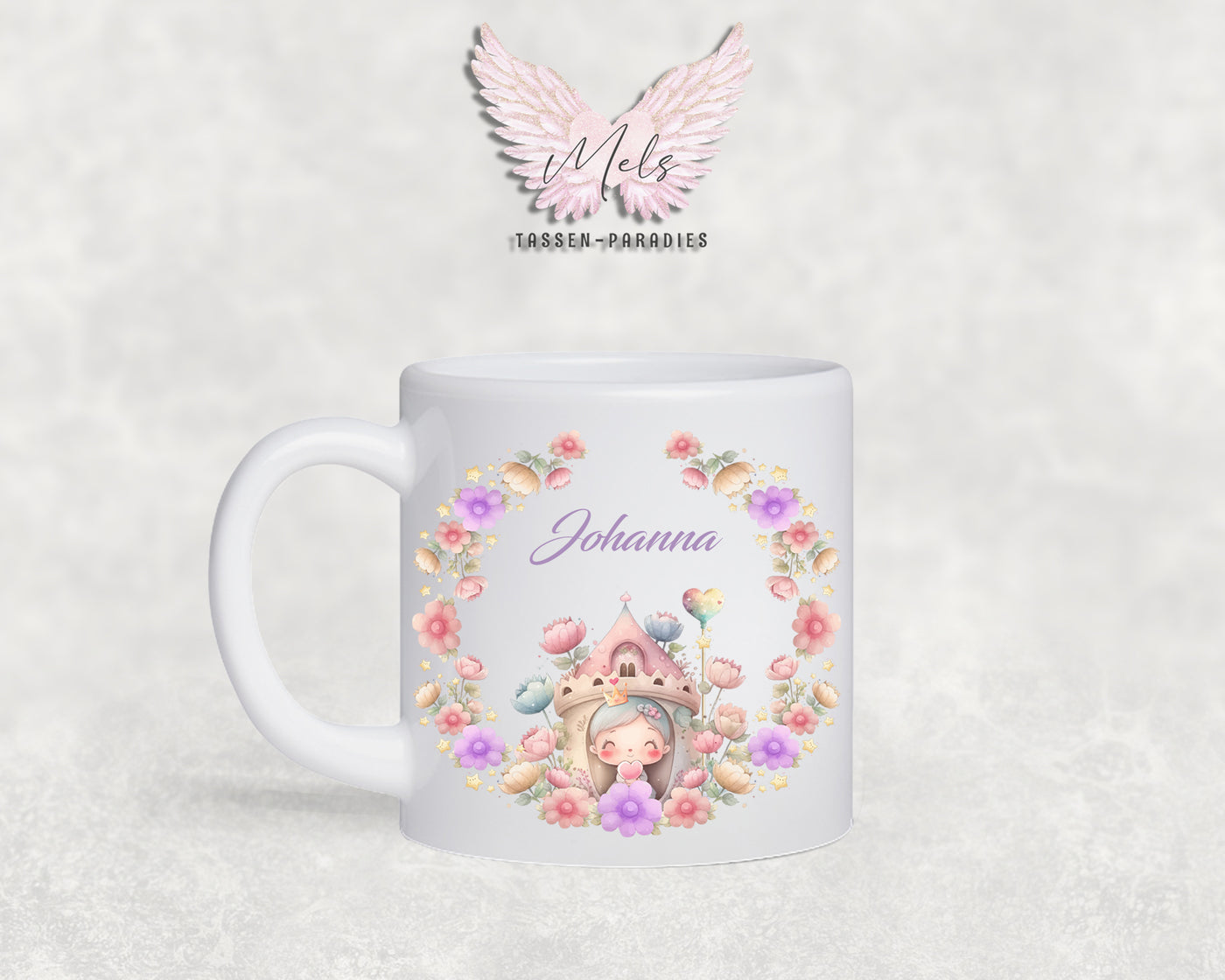 Personalisierte Kinder Tasse Prinzessin 2 - mit Name