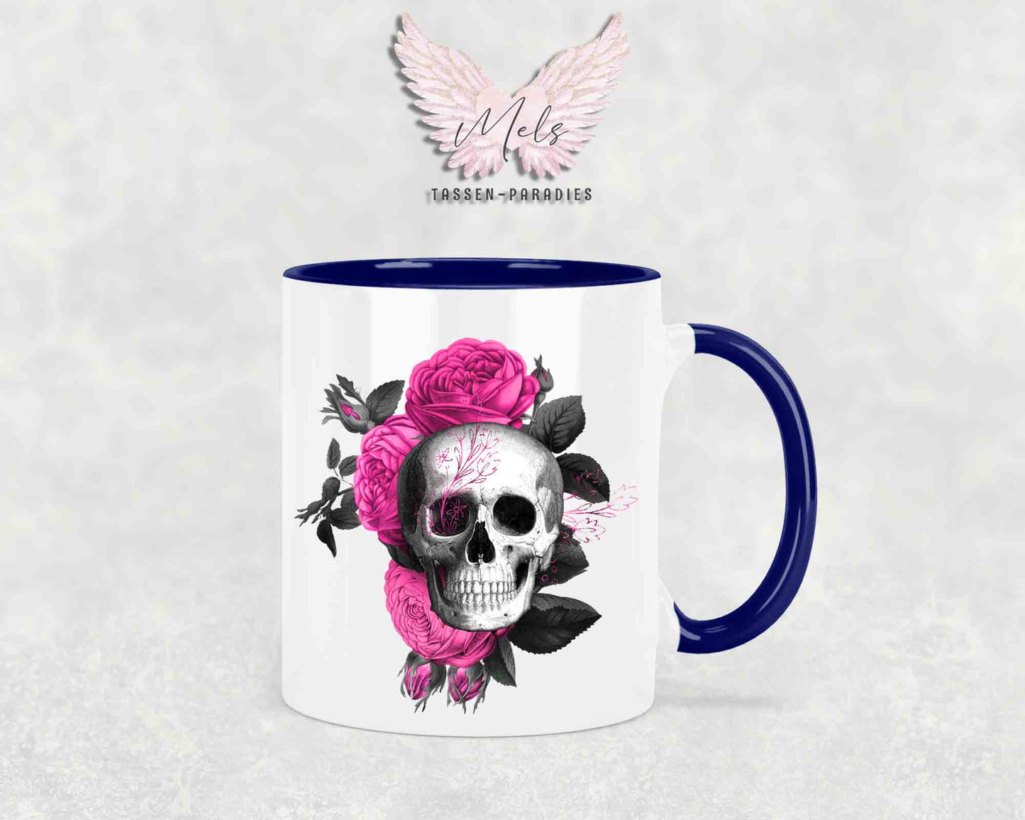 Bevor du fragst NEIN! - mit Totenkopf-Bild - Tasse