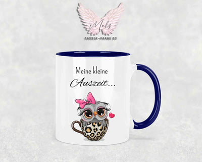 Meine kleine Auszeit - mit Eulen-Bild - Tasse
