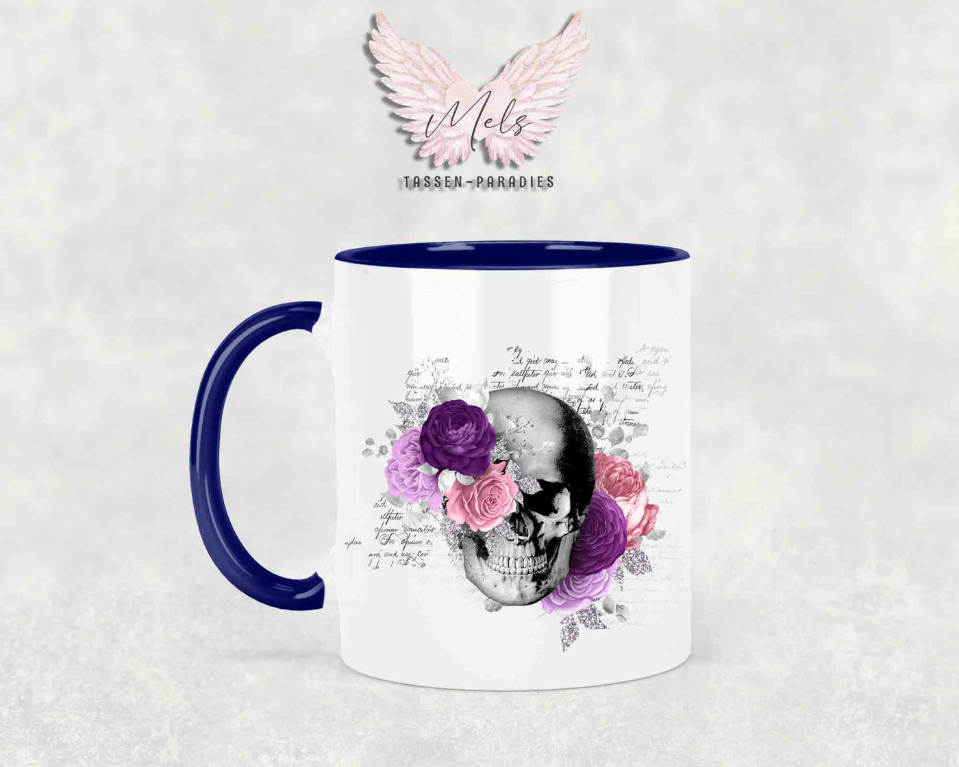 Totenkopf Lila - Tasse