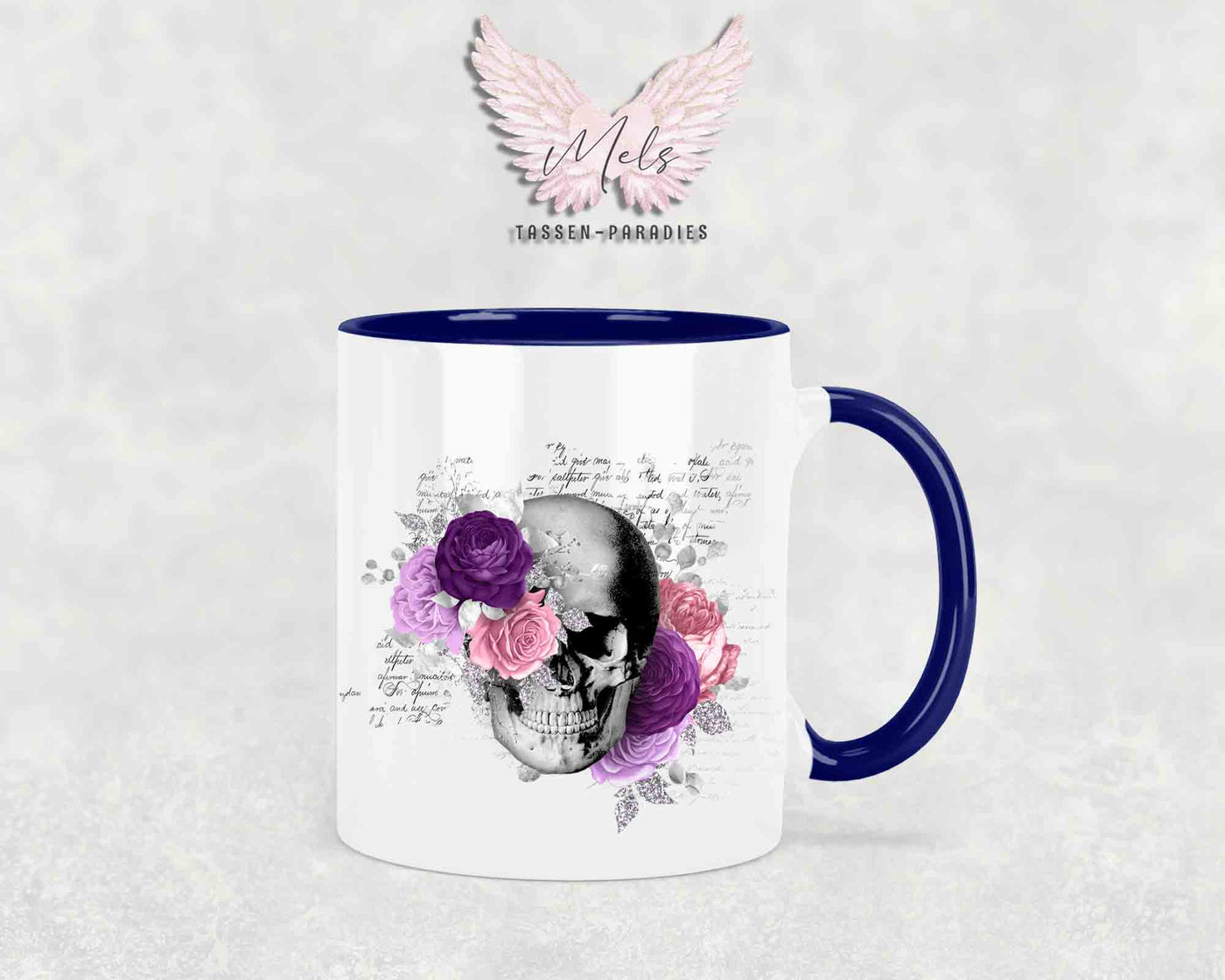 Totenkopf Lila - Tasse