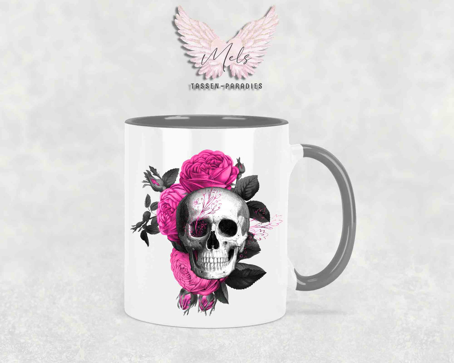 Bevor du fragst NEIN! - mit Totenkopf-Bild - Tasse