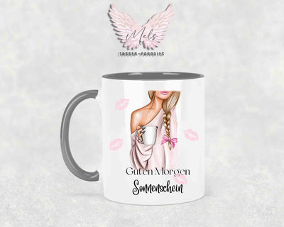 Guten Morgen Sonnenschein (oder Wunschname) - Tasse