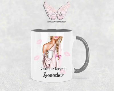 Guten Morgen Sonnenschein (oder Wunschname) - Tasse
