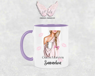 Guten Morgen Sonnenschein (oder Wunschname) - Tasse