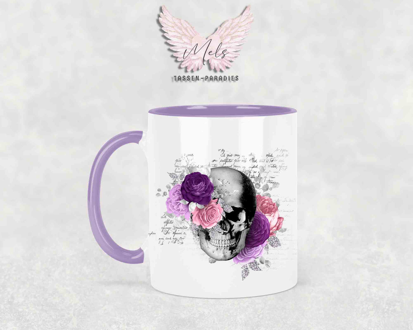 Totenkopf Lila - Tasse