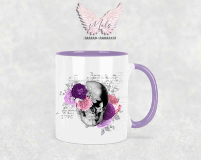 Totenkopf Lila - Tasse