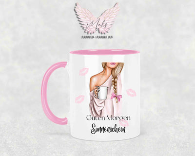 Guten Morgen Sonnenschein (oder Wunschname) - Tasse