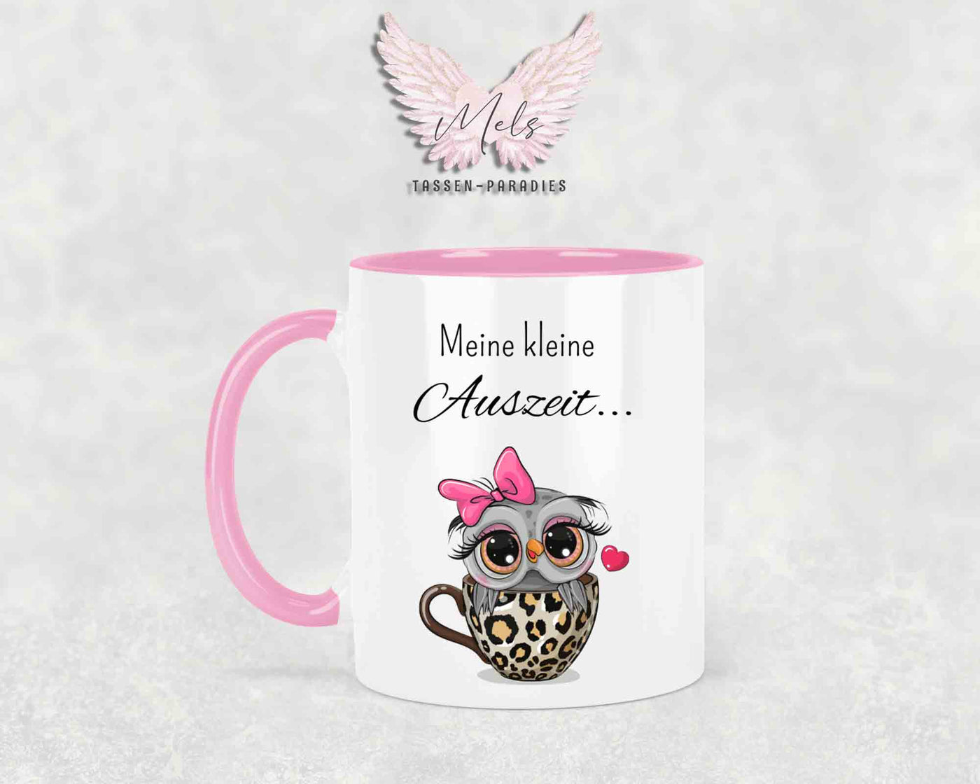 Meine kleine Auszeit - mit Eulen-Bild - Tasse