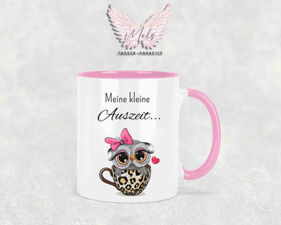 Meine kleine Auszeit - mit Eulen-Bild - Tasse