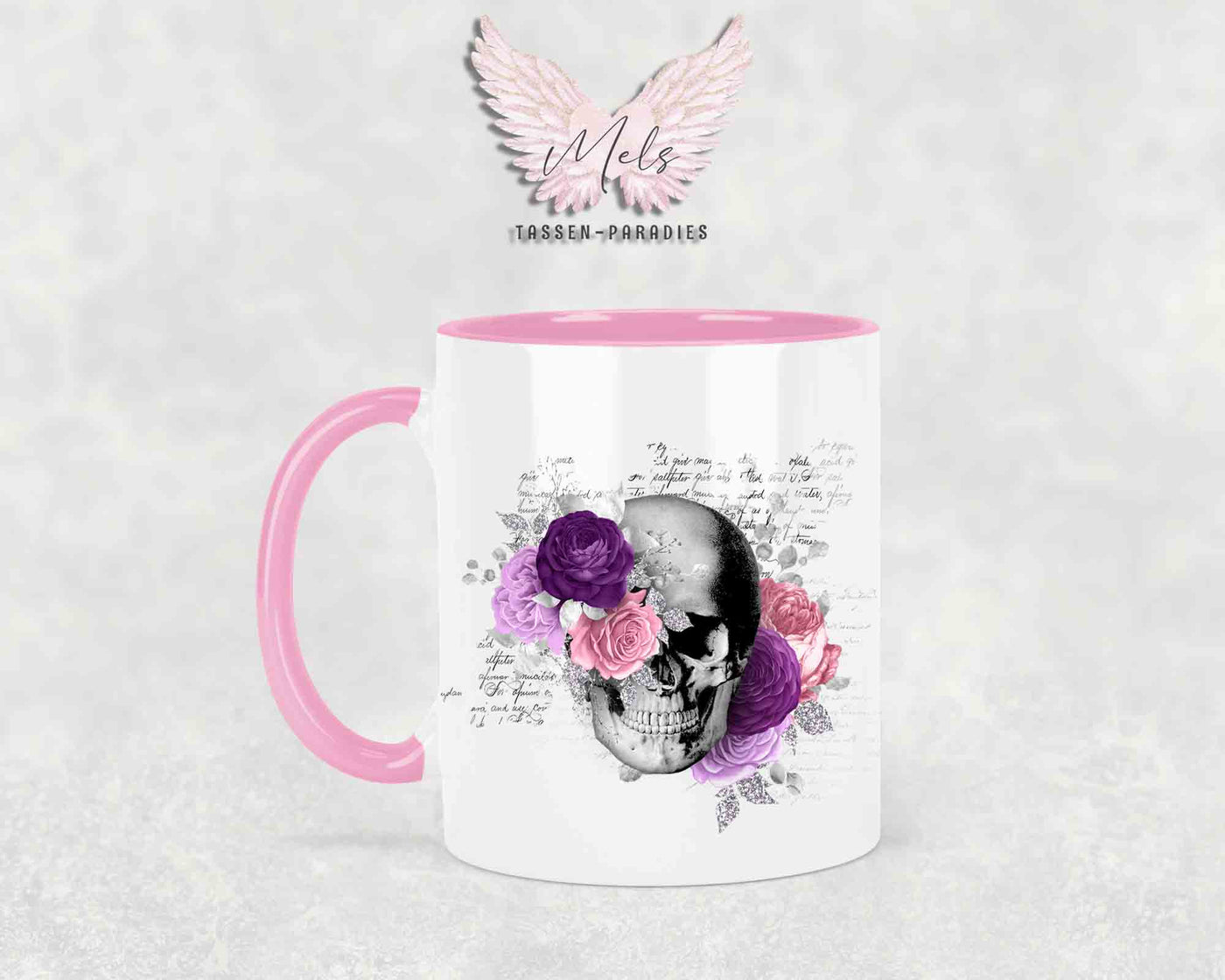 Totenkopf Lila - Tasse