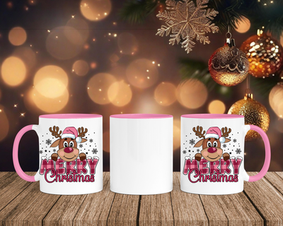 Merry Christmas - Tasse mit Bild – mit oder ohne Wunschname