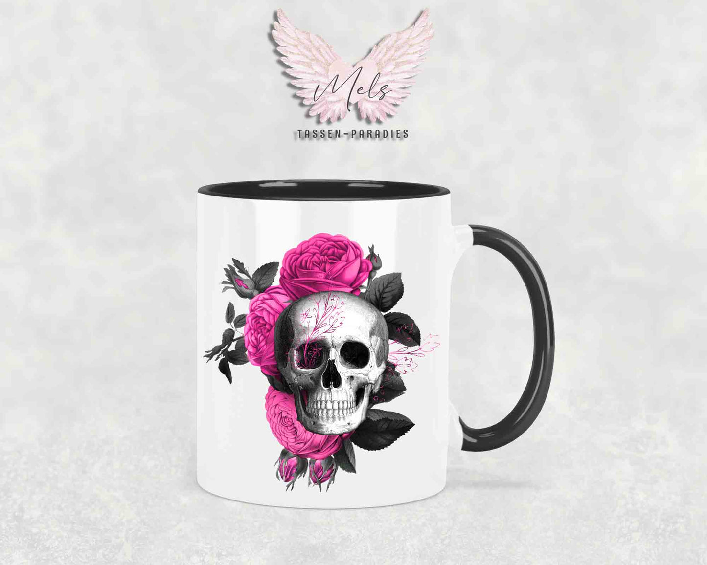 Bevor du fragst NEIN! - mit Totenkopf-Bild - Tasse