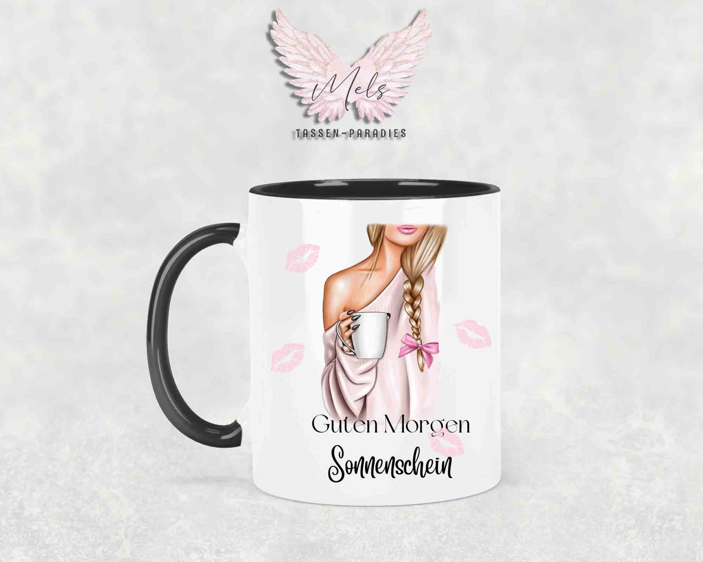 Guten Morgen Sonnenschein (oder Wunschname) - Tasse