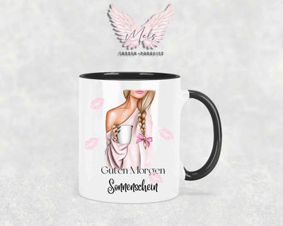 Guten Morgen Sonnenschein (oder Wunschname) - Tasse