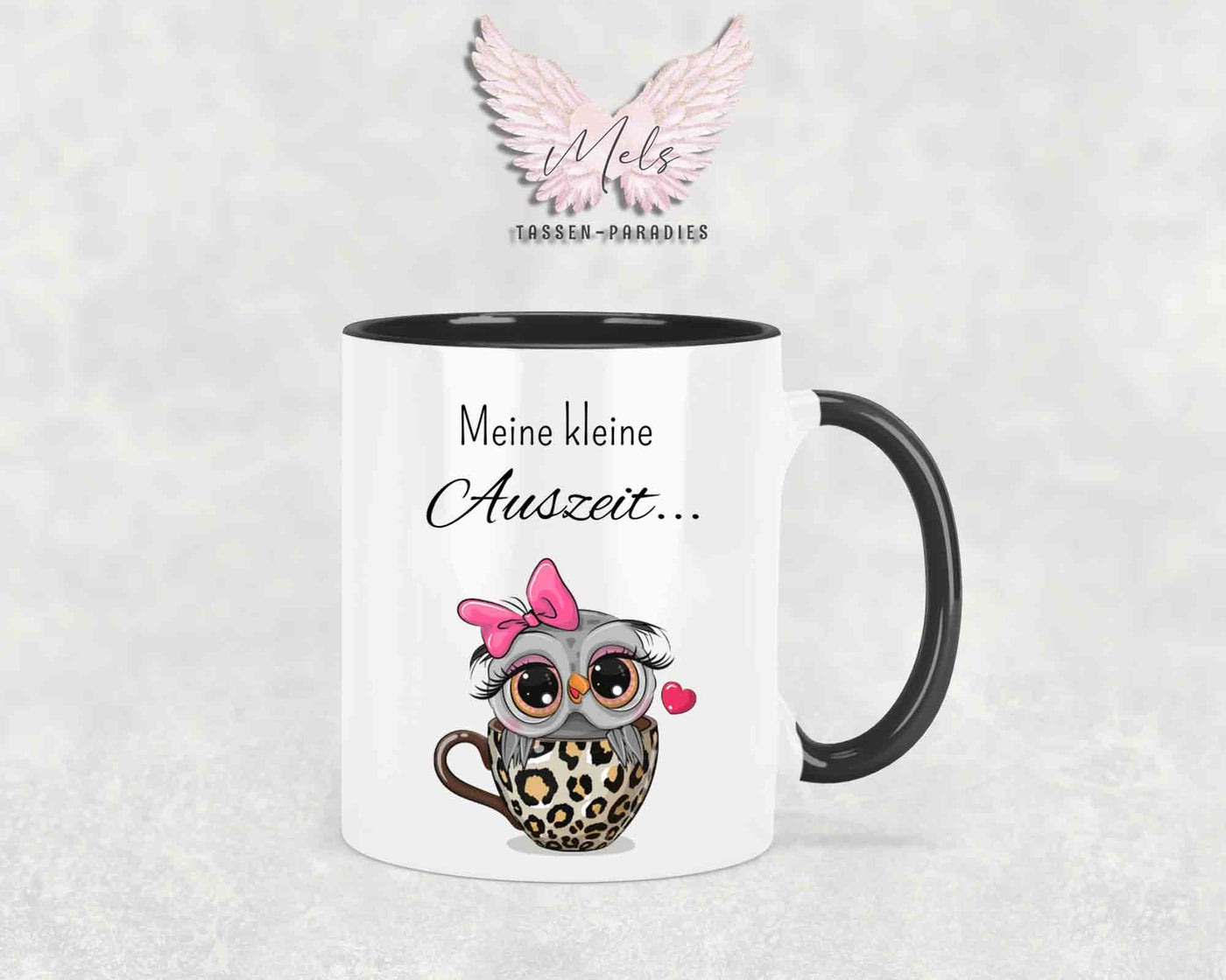 Meine kleine Auszeit - mit Eulen-Bild - Tasse