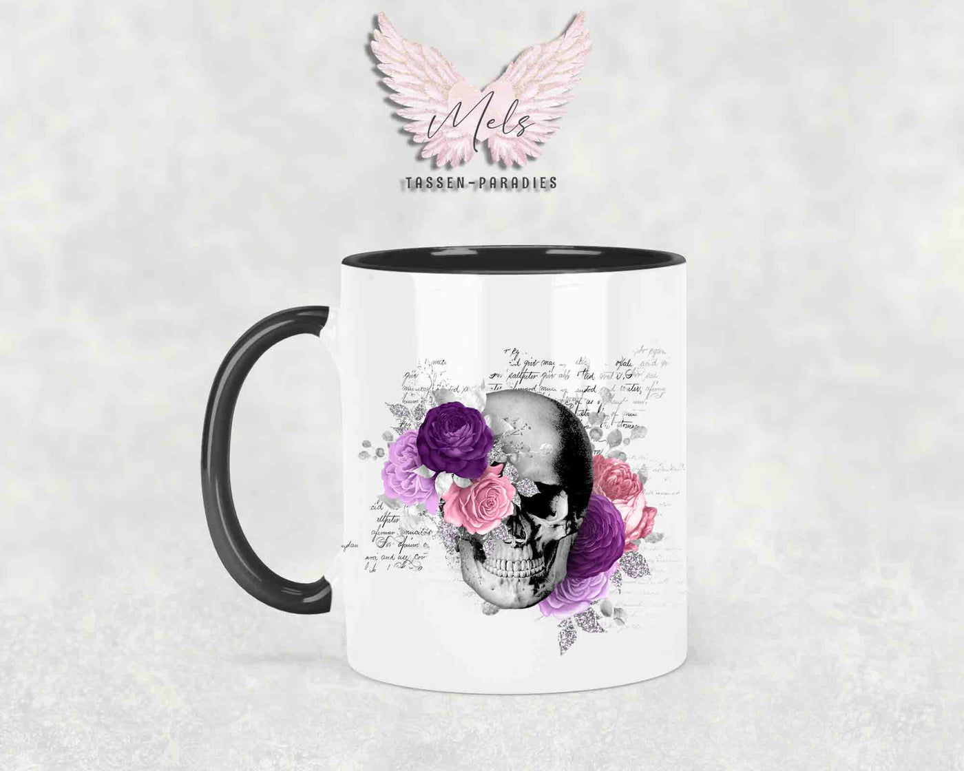 Totenkopf Lila - Tasse